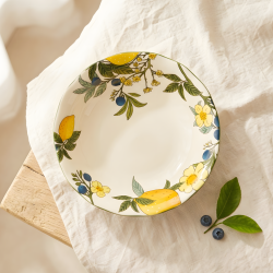 Lemon Pattern Porcelain Plate